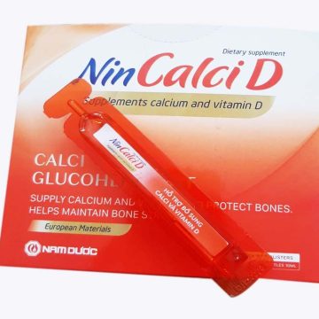 NinCalci D (hộp 20 ống x 10ml) - hộp