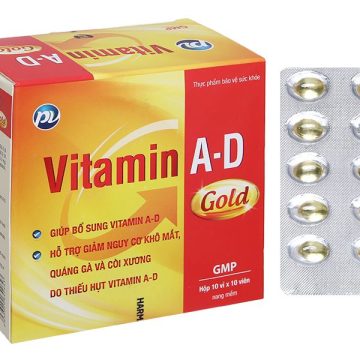 Vitamin A-D - PV (hộp 10 vỉ x 10 viên) - hộp