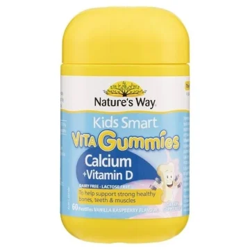 Vita gummies Calcium + vitamin d - lọ 60 viên ( Nature's way) - lọ