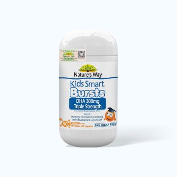 Nature's Way Kids Smart DHA 300mg x 50 Soft Capsules - lọ