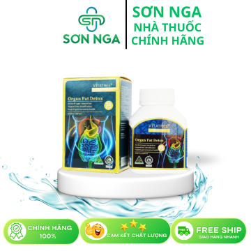 Thực phẩm bảo vệ sức khoẻ Vitatree Organ Fat Detox. Hỗ trợ thải độc mỡ nội tạng Hỗ trợ tăng cường chuyển hoá chất béo Giải độc gan, tăng cường sức khỏe Nhập khẩu 100% từ Australia