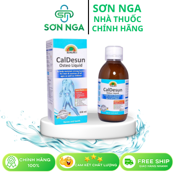 Canxi CalDesun - Bổ sung canxi và khoáng chất, hỗ trợ tăng tăng chiều cao cho trẻ, nhập khẩu từ Đức, chai 200ml
