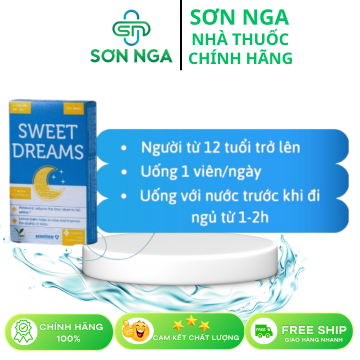 Sweet Dream _ viên uống thảo dược giúp ngủ ngon #hộp 30 viên