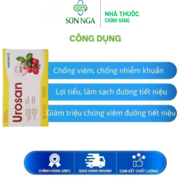 Viên Uống Urosan Aconitum UAB Hỗ Trợ Điều Trị Viêm Đường Tiết Niệu